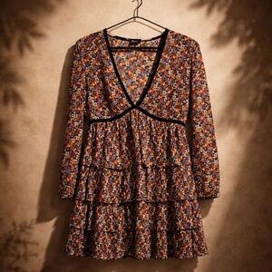 The Kooples Colorful Floral Mini Dress